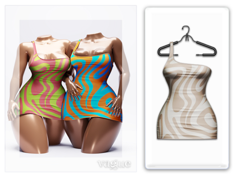 Second Life Marketplace - Vague. Honey Dress - Nude